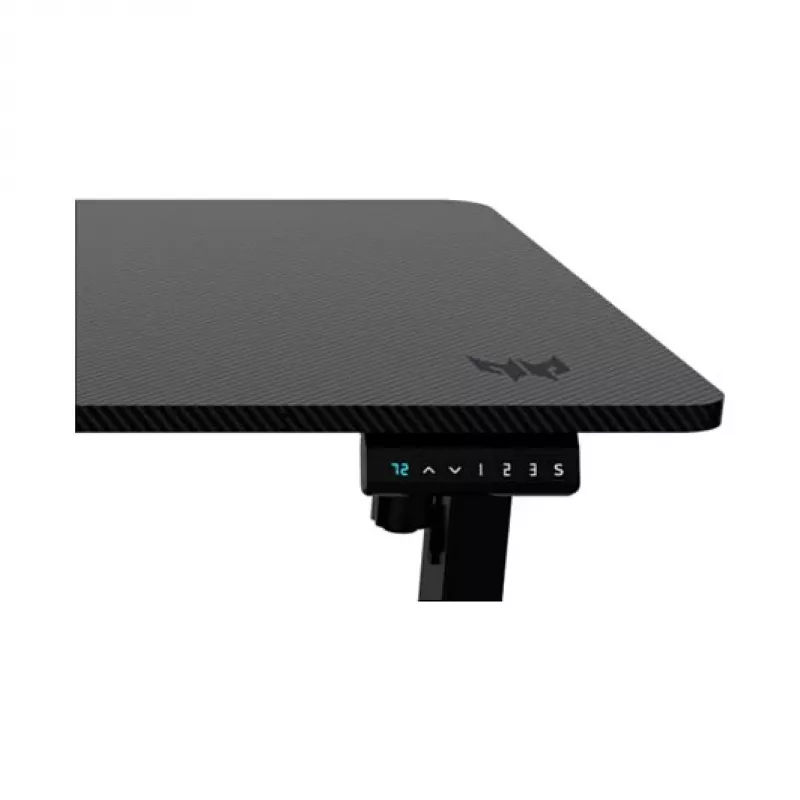 Mängulaud Acer Predator NEXUS Must — sirge laud, puidust pealispind 1500×680 mm, rauast raam, vahelduvvoolutoide