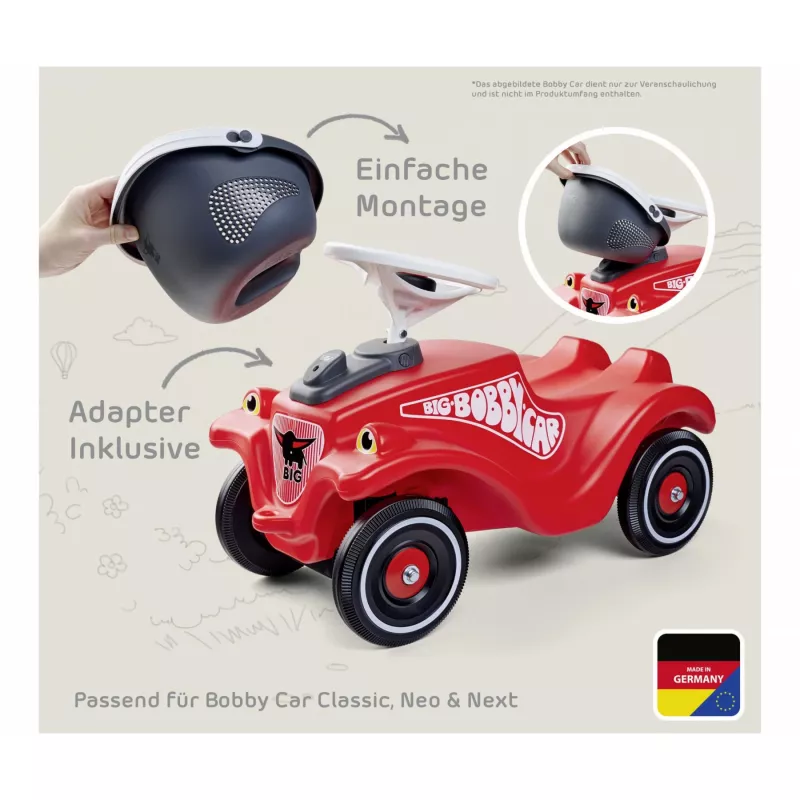 Bobby Car pagasikorv (hall/valge)