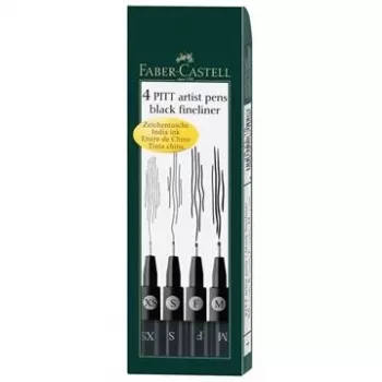 Fineliner Faber-Castell 167115 Multi Must 4 tk