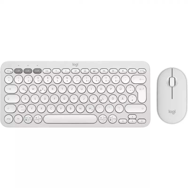 Logitech Pebble 2 komplekt, valge, juhtmevaba, saksa keel, 920-012204