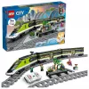 LEGO 60337 City Express reisirongi komplekt – kaugjuhitav mänguasi lastele, poistele ja tüdrukutele, töötavate esitulede, 2 vaguni ja 24 rööpatükiga