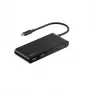 Belkin Connect, USB Type-C, HDMI, USB 2.0 Type-A, USB 3.2 Gen 1 (3.1 Gen 1) Type-C, MicroSD (TransFlash), SD, must, ümmargune kaabel, 0,2 m