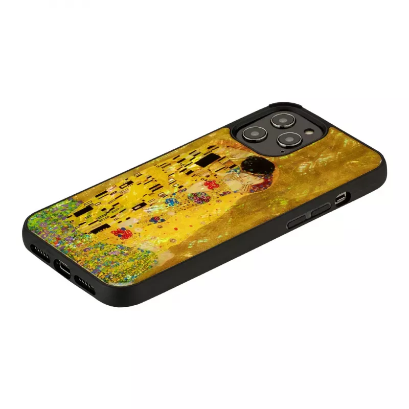 iKins kaitseümbris Apple iPhone 12 Pro Maxile — must, suudlus-disain