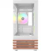 PC Micro Tower korpus THERMALTAKE View 170 WS ARGB Snow — Micro ATX, valge, 2x120mm küljel, 1x120mm taga, toiteplokk all, toetab 2.5 tolli/3.5 tolli