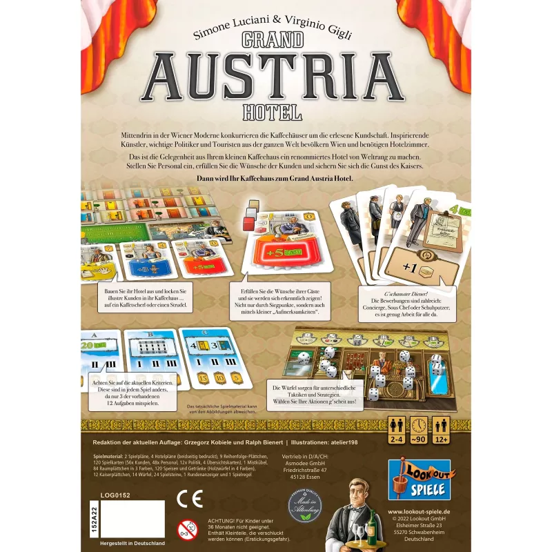 Grand Austria Hotel, lauamäng
