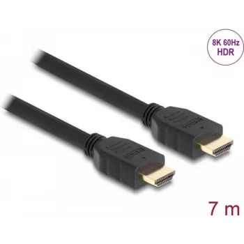 DeLOCK kiire HDMI-kaabel 48 Gbps 8K 60 Hz must 7 m
