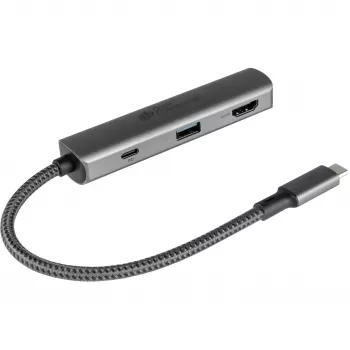 USB USB-C jaotur Alcasa HUB-C002A 5000 Mbit/s HDMI USB 3.0