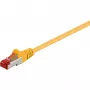 Wentronic Goobay CAT 6 paigakaabel, S/FTP (PiMF), kollane, 20 m - LSZH halogeenivaba, vask (68307)