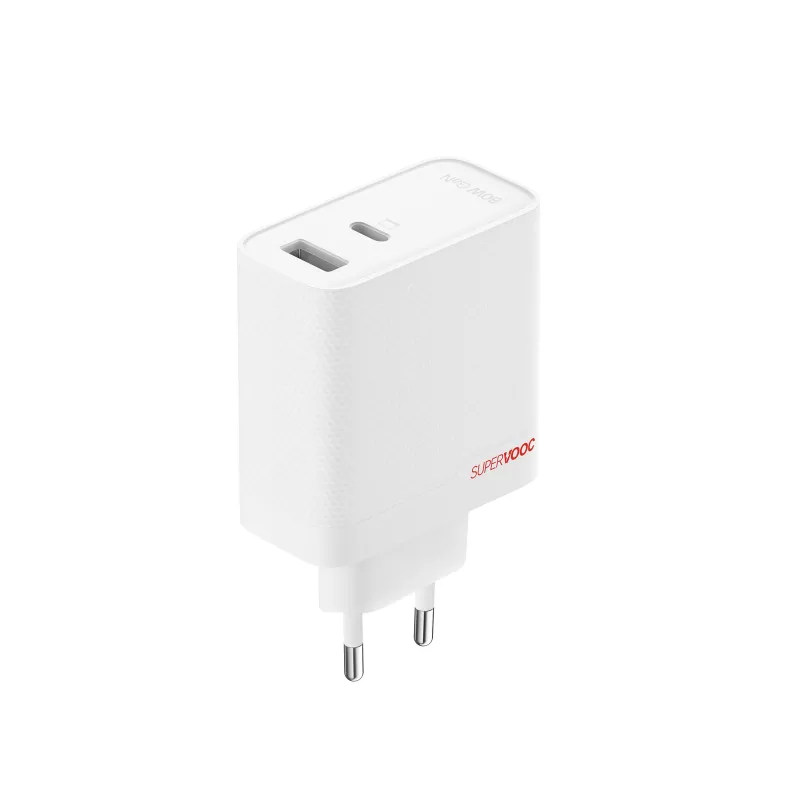 OnePlus 80W toiteadapter Type-C + Type-A