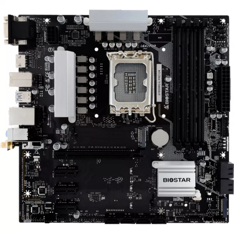 Emaplaat Biostar B760MX2-E Pro D4 - B760 - Socket 1700 - Micro ATX