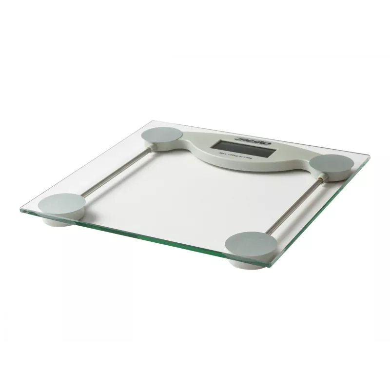 Elektrooniline isiklik kaal Mesko MS 8137 — 150 kg kandevõime, 100 g täpsus, valge/läbipaistev