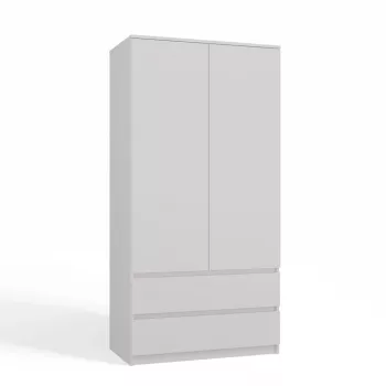Garderoob Top E Shop SZAFA MALWA B 5 riiulit 2 hingedega ust Valge 900×500×1800 mm