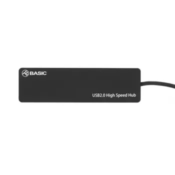 USB-jaotur Tellur Basic 4-pordiline USB 2.0 — must, 4x USB-A porti