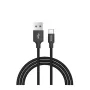 USB-andmekaablikomplekt Devia Pheez Series Micro — 3 tk: 25 cm, 1 m, 2 m — Must