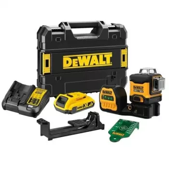 Lasernivelleerija DeWalt DCE089D1G18-QW roheline kiir isetasanduv 360° vastuvõtjaga ühilduv