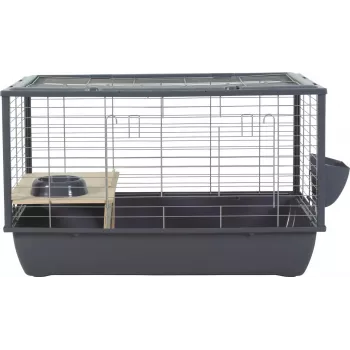 Siseruumides kasutatav küülikupuur ZOLUX Neolife Connect 101,5×54×51 cm — metallraam, plastist alus, hall