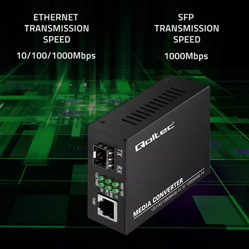 Meediakonverter LÜLITI Ethernet 1x RJ45 1x SFP