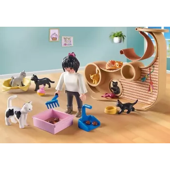 PLAYMOBIL My Life 71744 kassikohvik koos figuuridega, mängukomplekt lastele