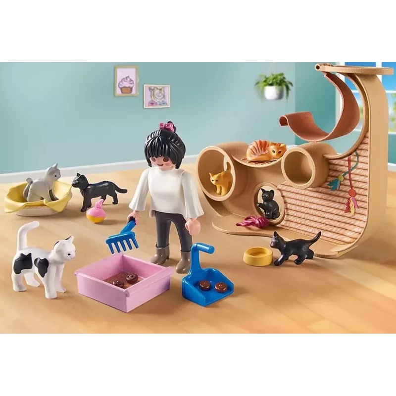 PLAYMOBIL My Life 71744 kassikohvik koos figuuridega, mängukomplekt lastele
