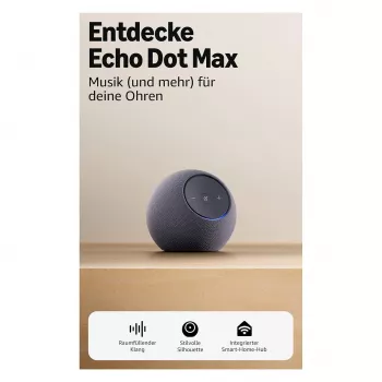 Amazon Echo Dot Max 2025 väljalase - Graphite - Bluetooth (B0DKLFHZDH)