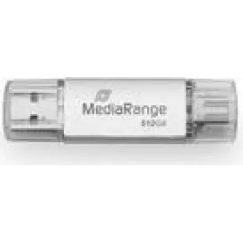 USB-mälupulk MediaRange 512 GB USB 3.2 Gen 1 USB-A USB-C MR940-1