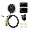 EV laadimisjaam QOLTEC 52432 Type2 22 kW WiFi LCD-ekraaniga