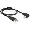 USB-kaabel DeLOCK 0,5 m USB 2.0-A USB 2.0-B Must