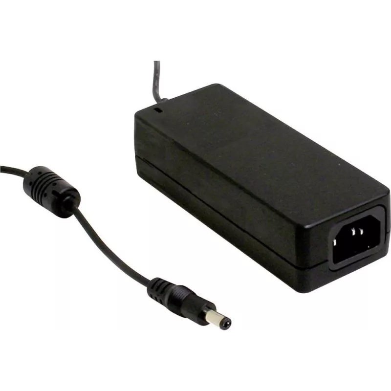 Toiteadapter mean well GST40A15-P1J 40 W, sisend 90–264 V, väljund 15 V, RoHS, 50×125 mm, 280 g