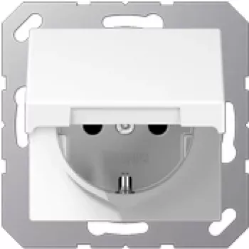JUNG A 1520 BFKIKL WW. Buchsen-Typ: CEE 7/3. Produktfarbe: Weiß, Material: Thermoplast, Internationale Schutzart (IP-Code): IP44. Eingangsspannung: 25