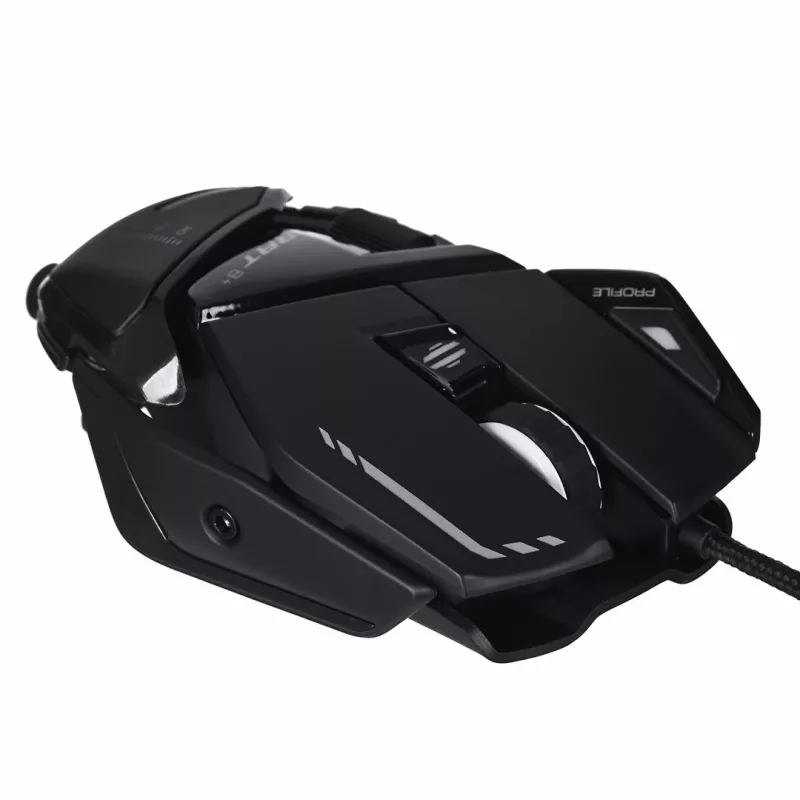 Mängurihiir Mad Catz R.A.T. 8+ — paremakäeline, optiline, 16000 DPI, 11 nuppu, USB Type-A, 145 g