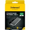 Akupank INTENSO 7350050 — 20000 mAh, 1× USB-A + 2× USB-C, 100 W koguväljundvõimsus, must/hall