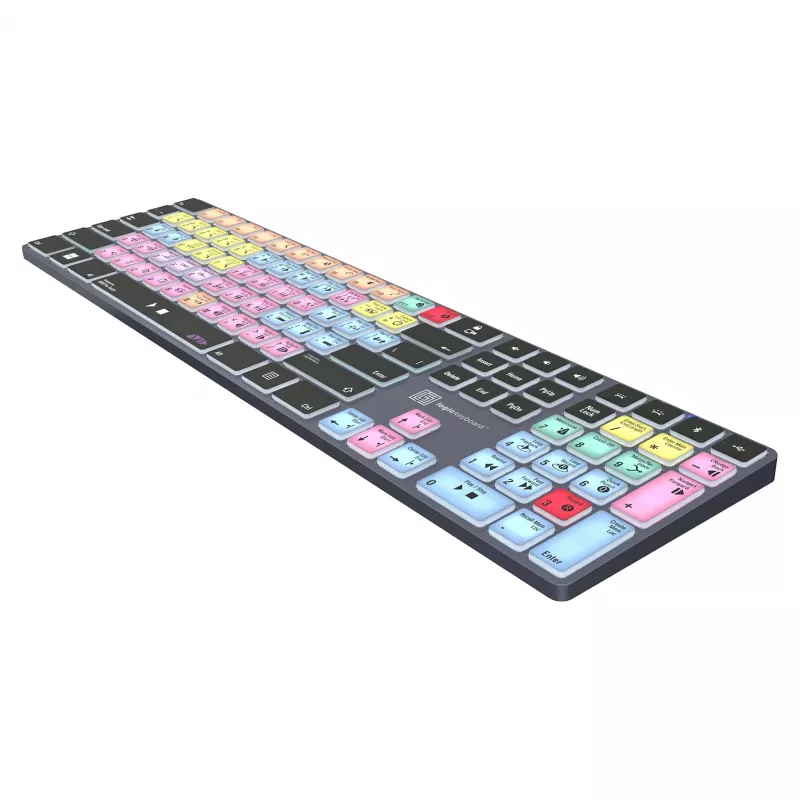 Mehaanilise stiiliga täissuuruses klaviatuur LogicKeyboard LKB-PT-TPC, USB + Bluetooth, QWERTZ saksa keel, Must