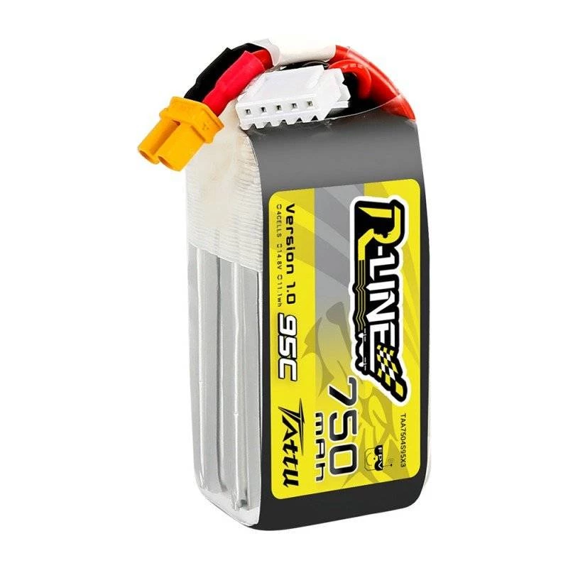 Aku Tattu R-Line 750mAh 14.8V 95C 4S1P JST-XHR