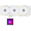 Vedelikjahutusega CPU jahuti komplekt lian li HydroShift II LCD-S 360mm RGB ja LCD-ekraaniga