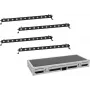 LED-ribakomplekt EUROLITE 4x LED BAR-12 QCL RGBW koos transpordikohvriga