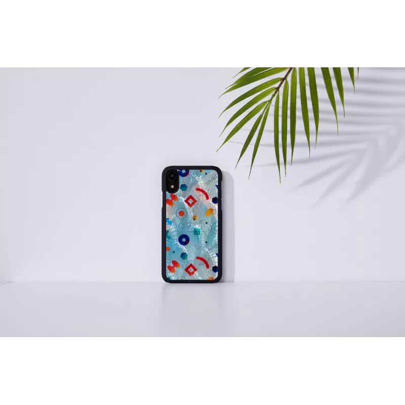 Kaitsev telefoniümbris iKins iPhone XR-ile — Must Poppin Rock disain