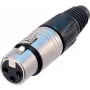 Neutrik NTR-NC5FX - -30 - 80 °C - Must - Hõbedane - UL - UL 94 HB - IEC 61076-2-103 - IP 40,IEC 68-2-20 (NC5FX)