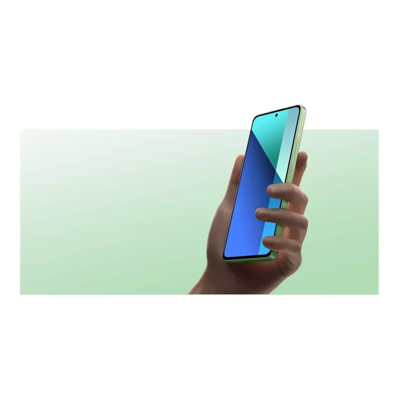 Xiaomi Redmi Note 13 6GB+128GB Mint Green 16,94cm (6,67) AMOLED-ekraan, MIUI 14, põhineb Android 13-l, 108MP kolmikkaamera