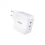 Toiteadapter CHOETECH Charger GaN 2x USB-C 100W PD, mudel PD6008