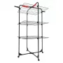 Seinale kinnitatav pesukuivatusrest VILEDA Mixer 3 Ultimate — teras, 30 m kuivatuspinda, kokkupandav, rattad, 131×93×71 cm