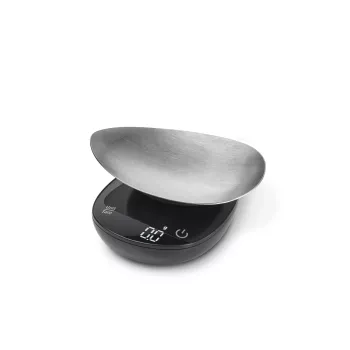 Köögikaal Caso FinoCompact 03201 — 0,5 kg mahutavus, 1 g jaotus, LED-ekraan, roostevaba teras/must