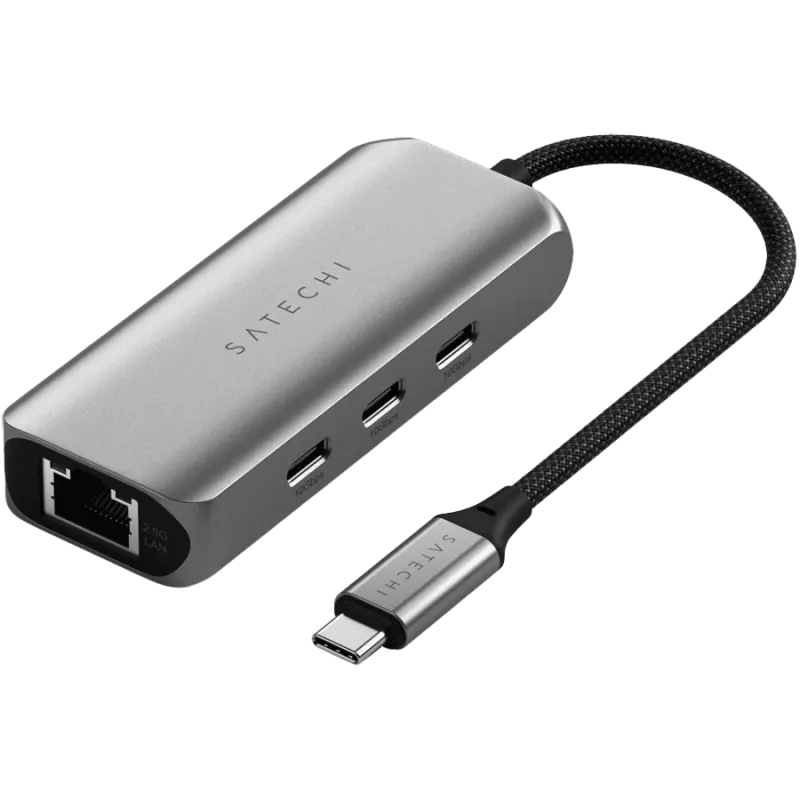 Satechi dokkimisjaam 4-in-1 ST-H3C25EM USB-C 3.2 Gen2 Hall (ST-H3C25EM)