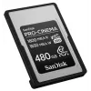 SanDisk PRO-CINEMA CFexpress Type A Card - 480GB, 480 GB, CFexpress Type A, 1800 MB/s, 1650 MB/s, Tropfsicher, Staubresistent, Wasserfest, Schwarz, Me
