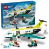 LEGO City päästelennuk 60465 – väike päästelennuki ehituskomplekt, 403 detaili, 4 minifiguuri, vanusele 6+