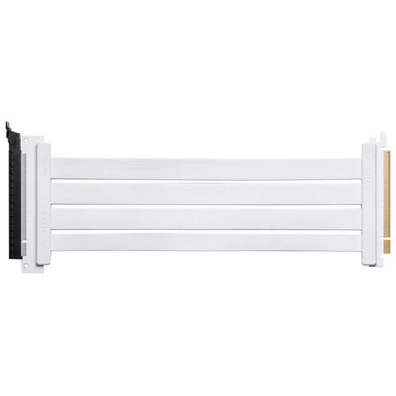 PHANTEKS PCI-E 4.0 x16 riser ribbon kaabel, 180 kraadi, 30 cm - valge