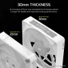 Fan Corsair iCUE LINK RX140 MAX RGB 14 cm Valge 2 pcs 300-1600 RPM
