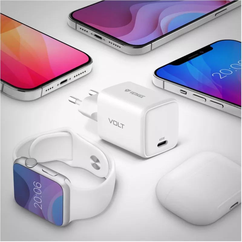 USB-C laadija YENKEE G45 VOLT 45W Power Delivery 3.0, 3A väljund