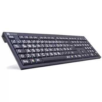 Klaviatuur Logickeyboard XL Print USB QWERTZ German Must