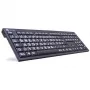 Klaviatuur Logickeyboard XL Print USB QWERTZ German Must