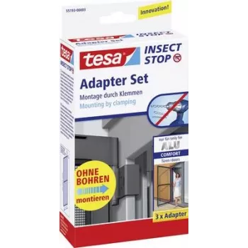 Ekraaniadapteri komplekt Tesa 55193-03 Alu Comfort putukaekraanile